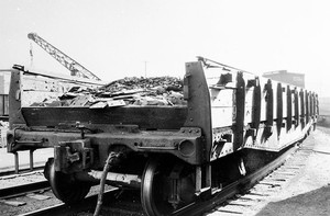 RDG reading railroad 29909 gondola mounted copy negative