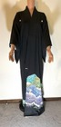 Black Tomesode Kimono, Forest Scenery Pattern, Artist's Work, Five Crests, Katab — photo 1