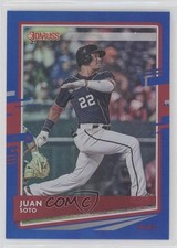 2020 Panini Donruss Photo Variation Holo Blue Juan Soto (Navy Jersey) #162 iw2
