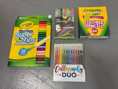 Crayola Art Set Markers Pencils BIC Ooly Calligraphy Bundle
