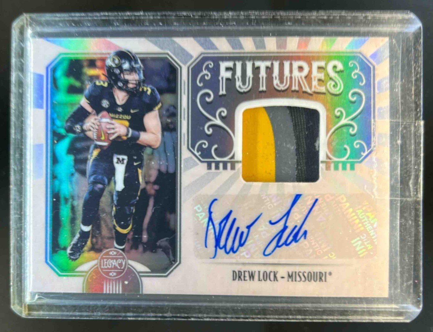 Drew Lock Panini Legacy Futures Patch Autographs #FPDL Base