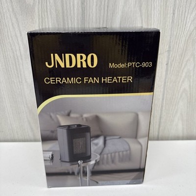 Jndro Model:PTC-903 Fan Heater Portable Electric Space Indoors 1500W New