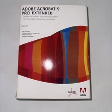 Adobe Acrobat 9 Pro Extended Professional Windows NEW