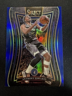 2024-25 Select Anthony Edwards Mezzanine #365 Wolves Blue Prizm Color Match