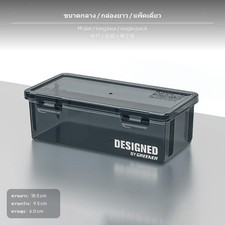GREENER Transparenter Schreibtisch-Organizer, Stapelbare Aufbewahrungsbox Aus