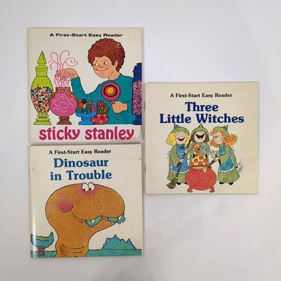 Lot of 3 Vintage A First-Start Easy Reader Books Troll 1970s - 1980s