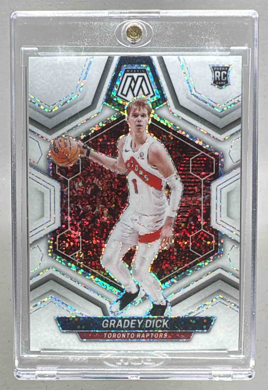 2023 Panini Mosaic 239 Gradey Dick RC Rookie White Sparkle Prizm SSP Short Print