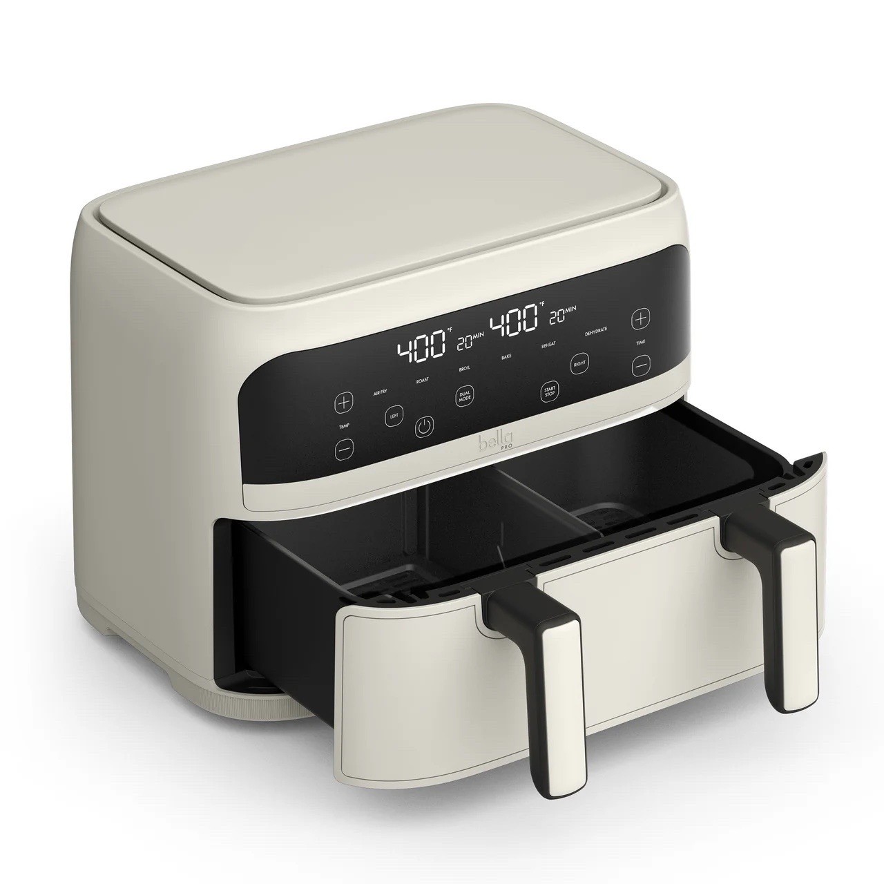 Bella PRO - 4-qt. TriZone Touchscreen Air Fryer with Dual Fl
