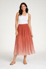 Preview Target Size 18 Gradient Ombre Pleated Midi Wrap Skirt BNWT RRP $59