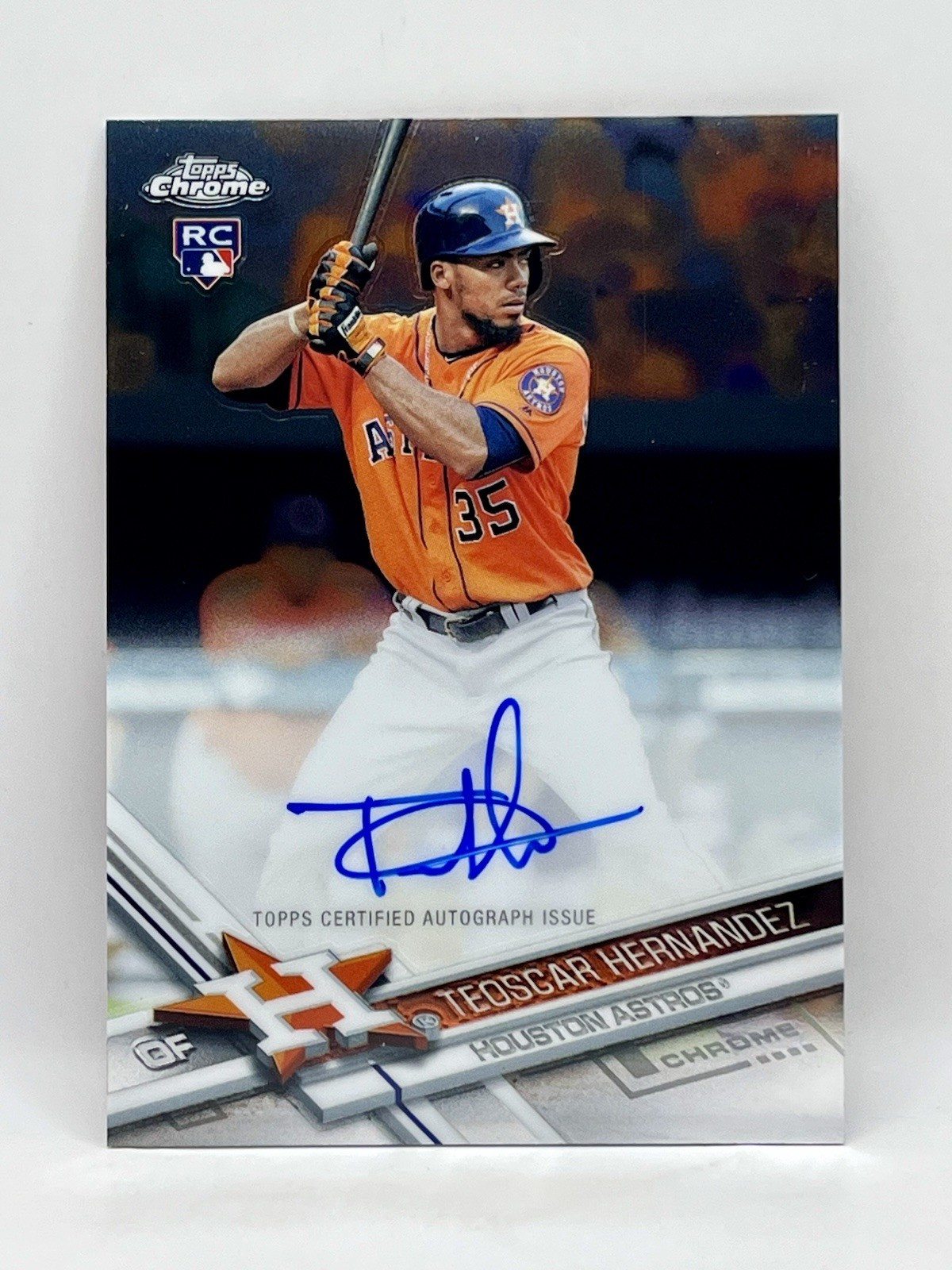 Teoscar Hernandez 2017 Topps Chrome Rookie Autograph #RA-TH  *ON CARD AUTO*