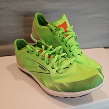 Brooks Draft XC Shoes Mens Size 12 Green Cross Country Spikes Track 1000391D308