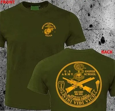 New Scout Sniper School Challenge Coin Tee