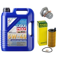 MotoröL Filter Set 5W-40 5 Liter + ÖLablassschraube FüR Bmw 2Er 218I 1Er 3Er 4Er