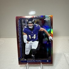 2025 Topps Chrome Football Kyle Hamilton #29 Leather Refractor Ravens