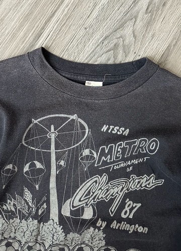 Vintage 1987 NTSSA Metro Tournament of Champions Soccer Long Sleeve Shirt Size L - Picture 4 of 10