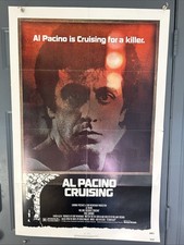 ORIGINAL VINTAGE 27x41 ONE SHEET US MOVIE POSTER 1980 CRUISING Al Pacino