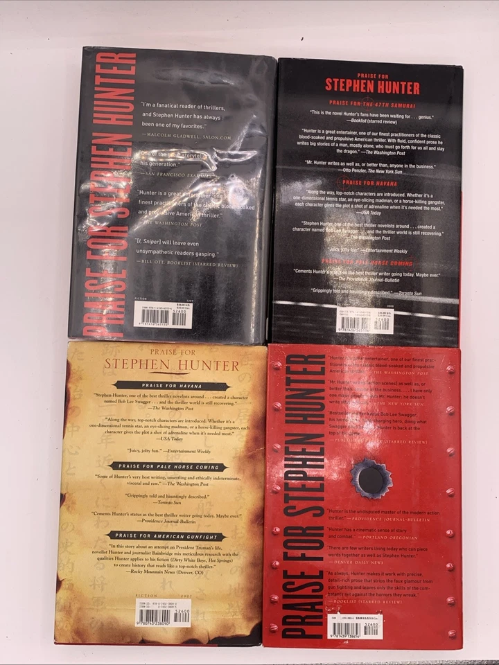 Lot of 4 Hardcover Books by Stephen Hunter, from Bob Lee Swagger Series, B162 - Image 2 of 4