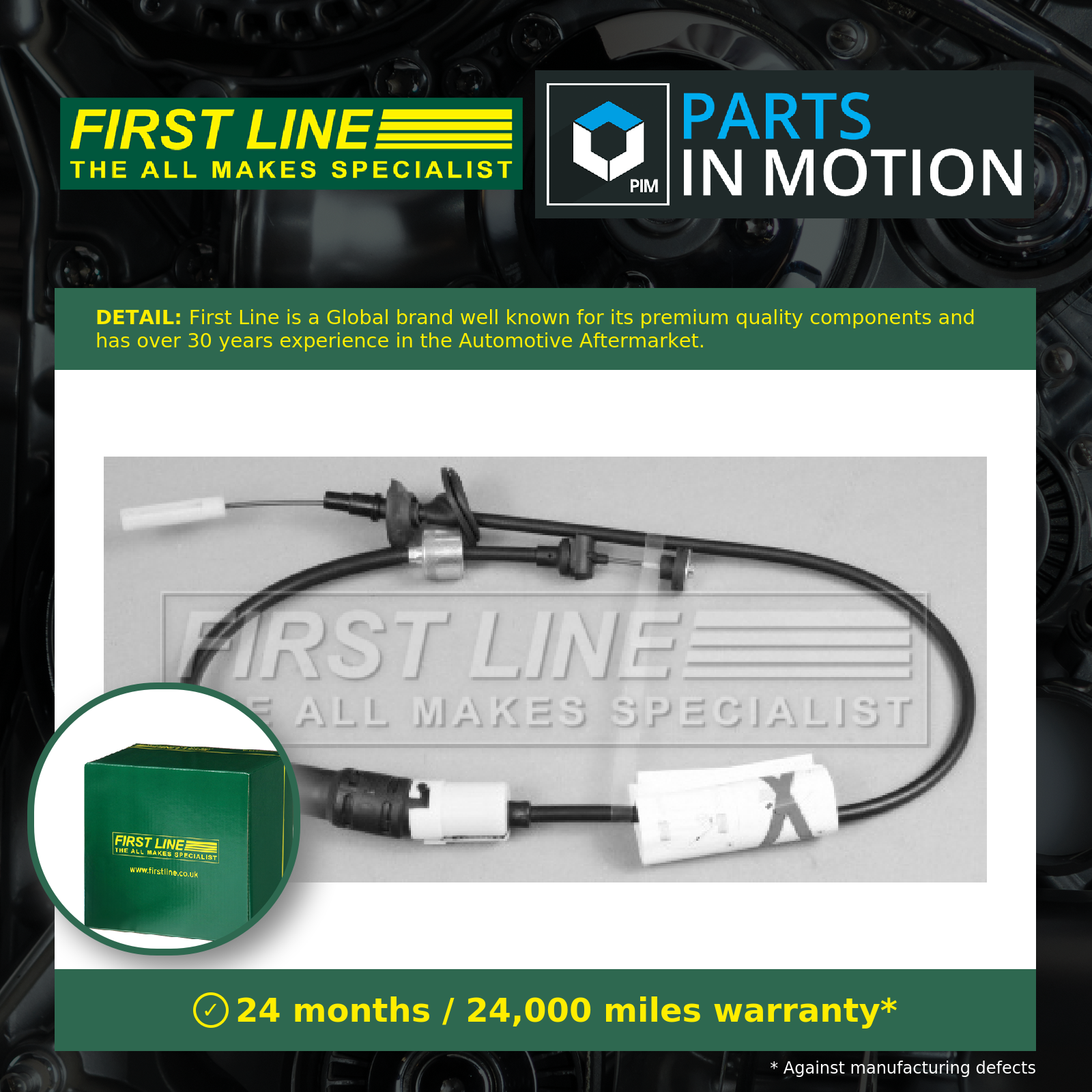Clutch Cable FKC1462 First Line 6K2721335G Genuine Top Quality Guaranteed New
