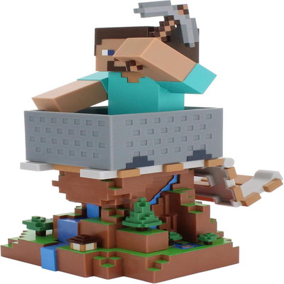 Exquisite Gaming Minecraft Steve Cable Guys Controller Holder Phone Stand 8.5