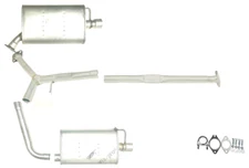 Fits: 2011 Hyundai Sonata 2.0L Turbo Right/Left Side Muffler With Pipe