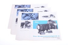   1 LEICA FOCUS BELLOWS FOR VISOFLEX II ORIGINAL INSTRUCTION MANUAL GERMAN 123