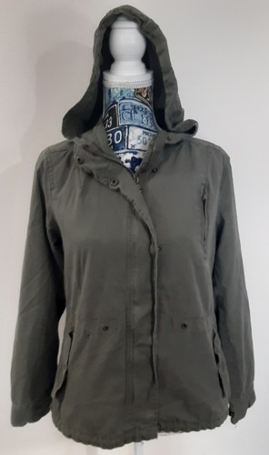 Charlotte Russe Jacket Lined Women's Size Small Army Green 100% Cotton - Picture 9 of 11