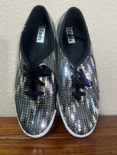 New Keds Champion Sequins Black Women's Sneakers Size 8