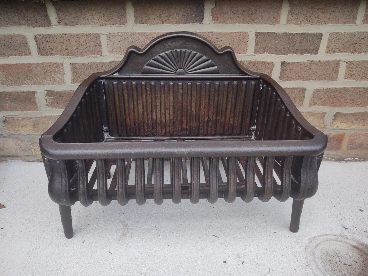 Antique Cast Iron Fireplace Insert Log Holder | eBay