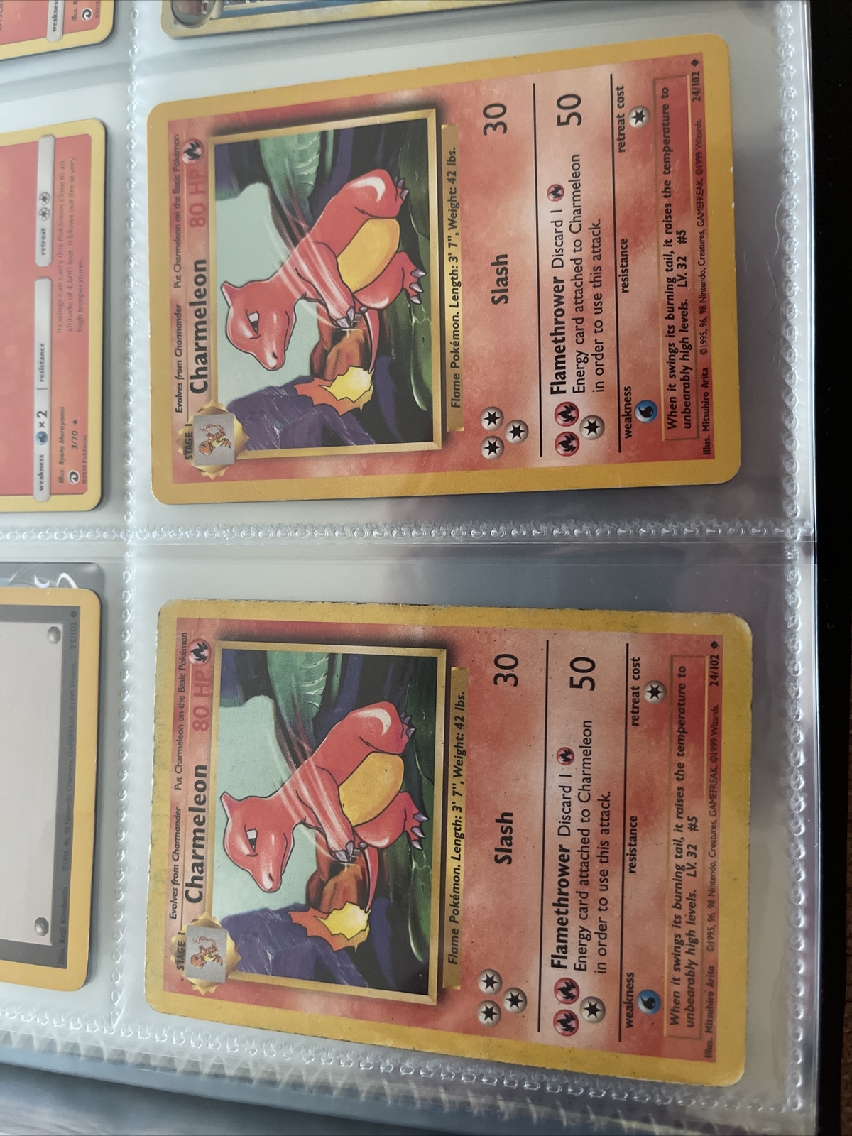 1995-charmeleon-pokemon-card-24-102-rare-ebay