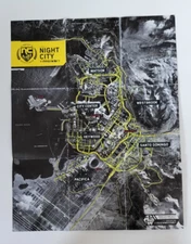 Cyber Punk 2077 Night City Map Cyberpunk