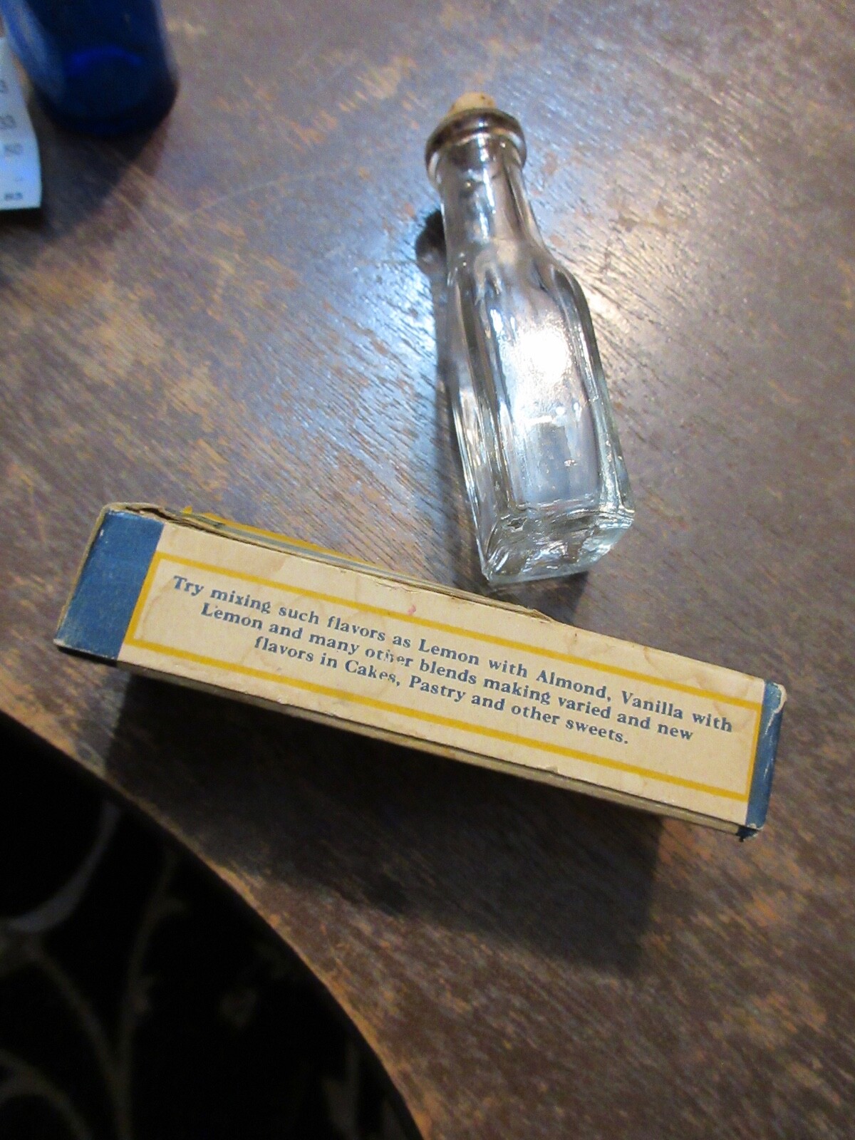 Butter Nut  4” 5/8 Ounce BOTTLE (mk'd Bennett Boston) with Box Recipe