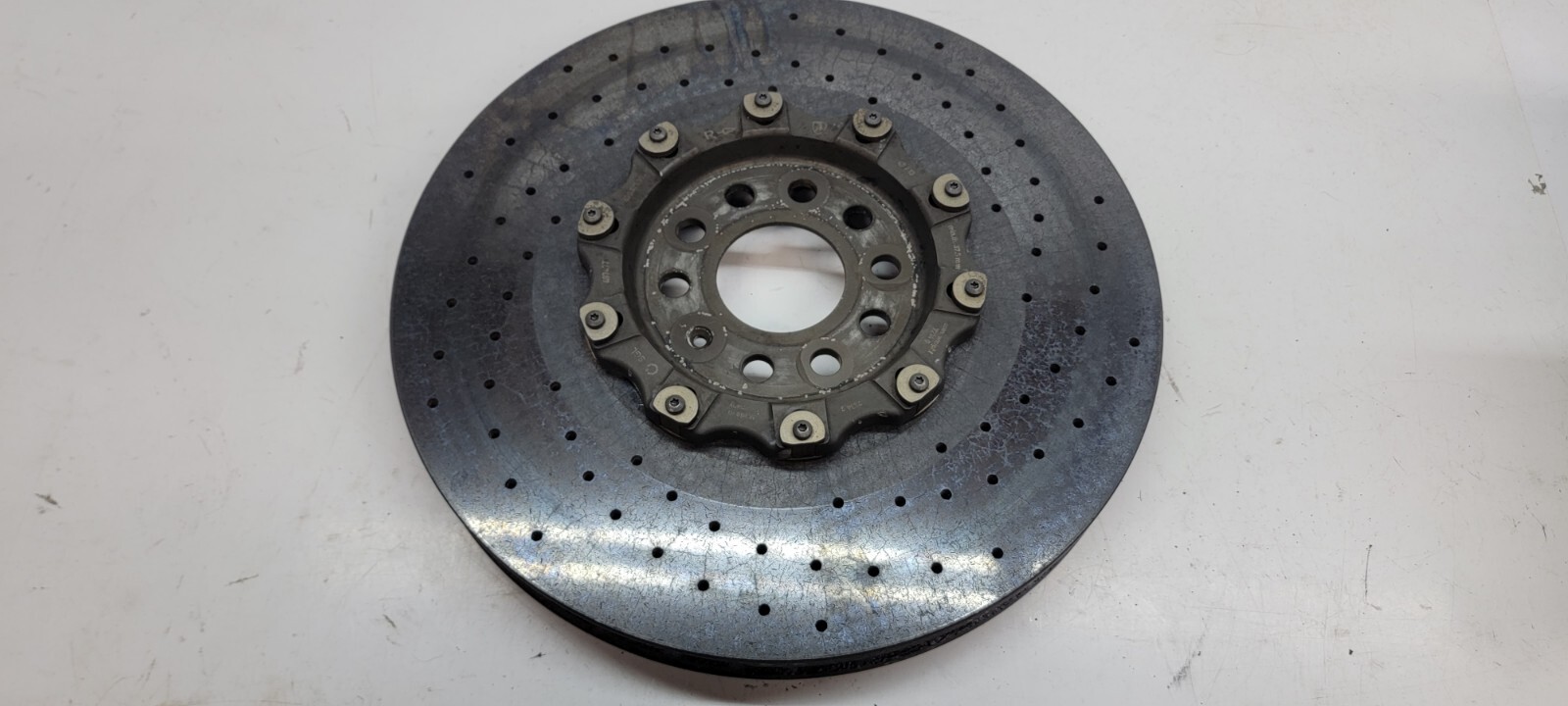 LAMBORGHINI AVENTADOR FRONT RIGHT CARBON CERAMIC BRAKE DISC ROTOR OEM 470615302E