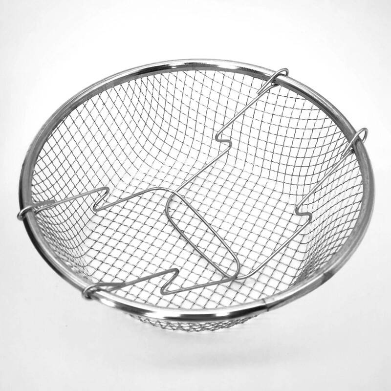 Large 24cm Non Stick Chip Pan Set Deep Fat Fryer Cook Pot Frying Basket