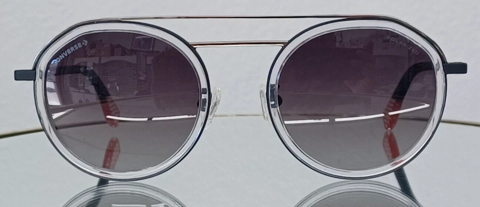 Gafas de sol CONVERSE SC0193 CRISTAL NEGRO Nuevas 51-22-140 Polarizadas degradadas GRIS Foto 2 de 4