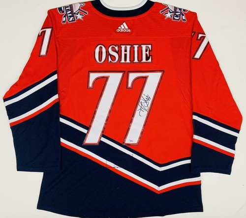T.J. OSHIE Autographed Capitals Authentic Reverse Retro Adidas Jersey FANATICS | eBay