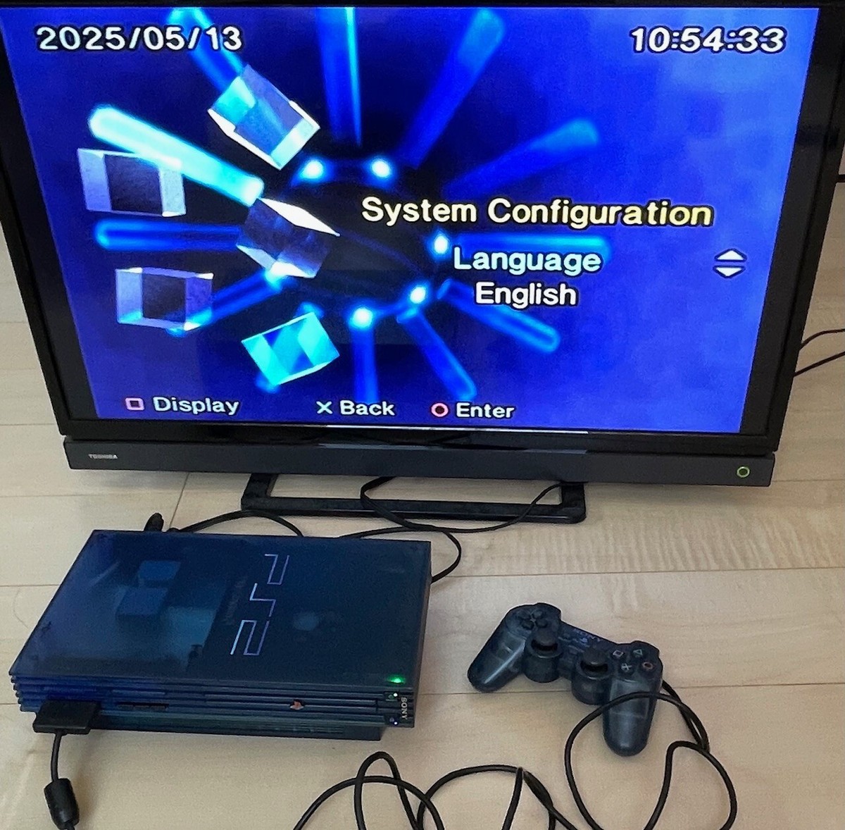 Tested Sony PlayStation 2 PS2 SCPH-37000 Ocean Blue Console