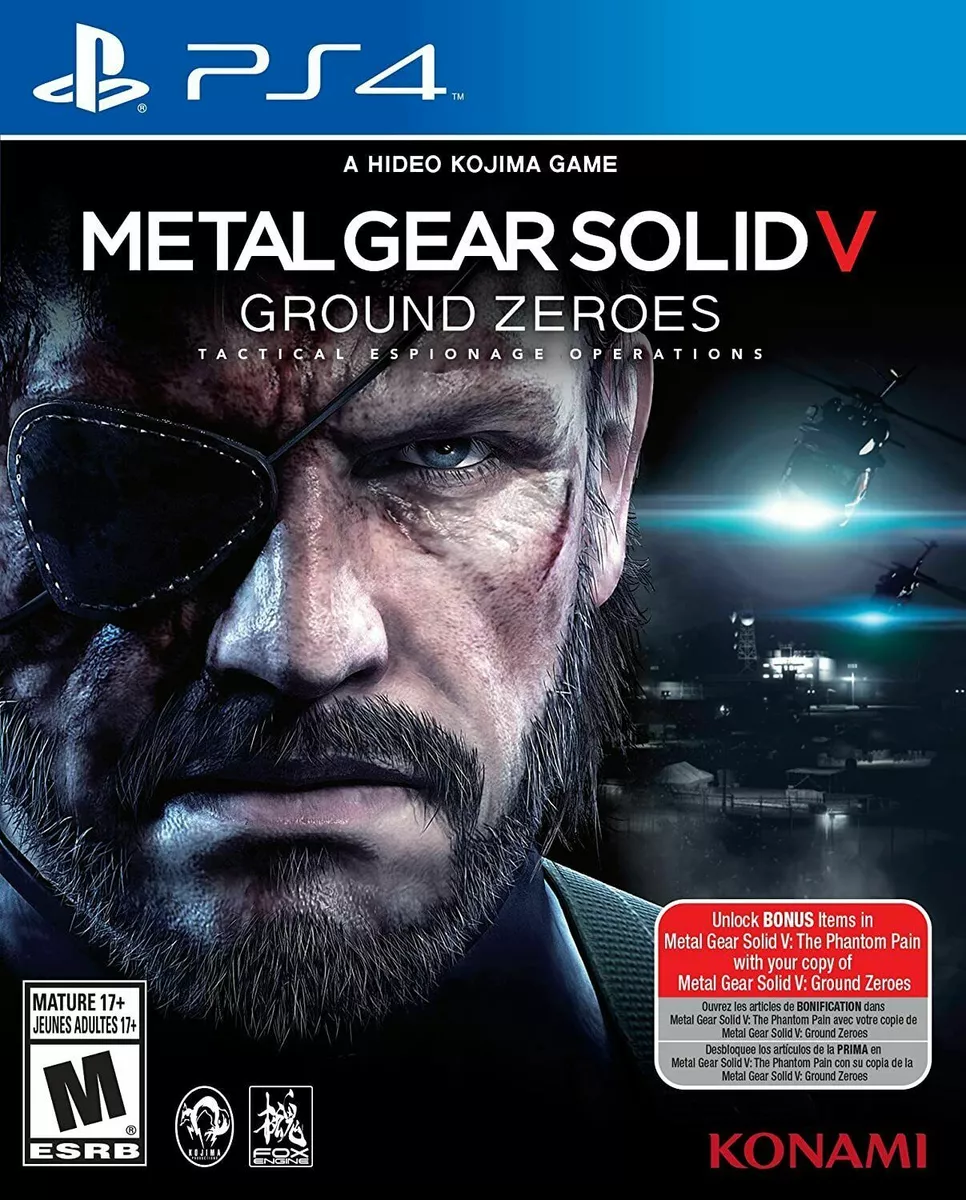 Metal Gear Solid V Ground Zeroes PlayStation 4 PS4 New