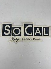 VINTAGE RARE SoCal Surf Wear Patch 11 1/2" x 4 1/4" Sticker Patch NEW OLD STOCK