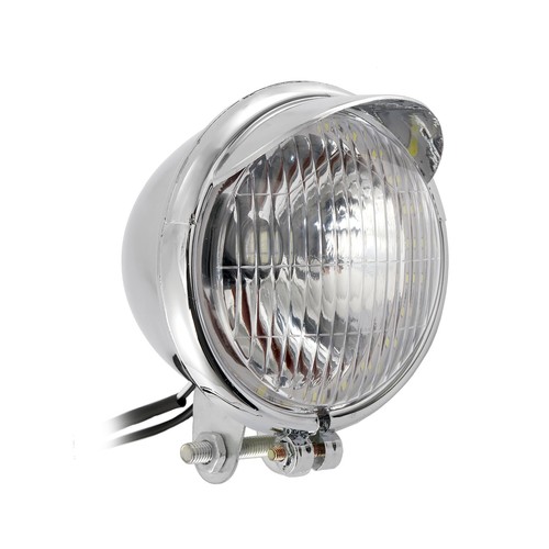 2x Luz de Paso LED Cromada Ojo de Ángel Moto Crucero Niebla Oculta Funcionamiento Blanco - Imagen 5 de 12