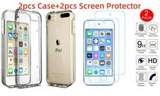 2 Pcs Clear Silicone Soft Case for Apple iPod Touch 5th 6th 7th Generation