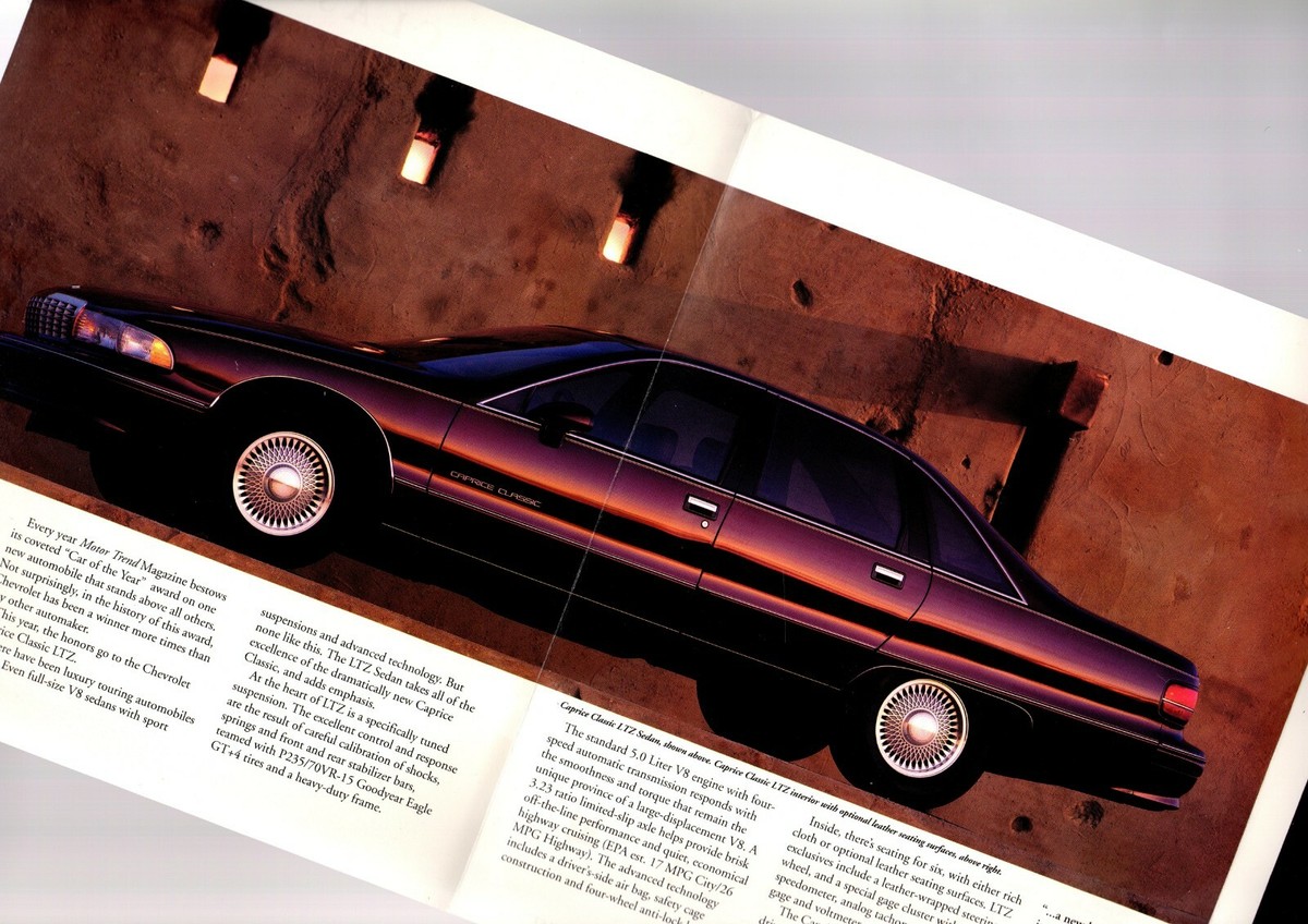1991 Chevy CAPRICE CLASSIC LTZ Brochure / Flyer / Pamphlet | eBay