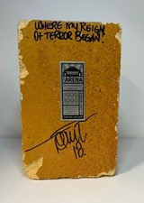 Tony Twist Signed St. Louis Arena Brick w/ Inscription Beckett Hologram BAS