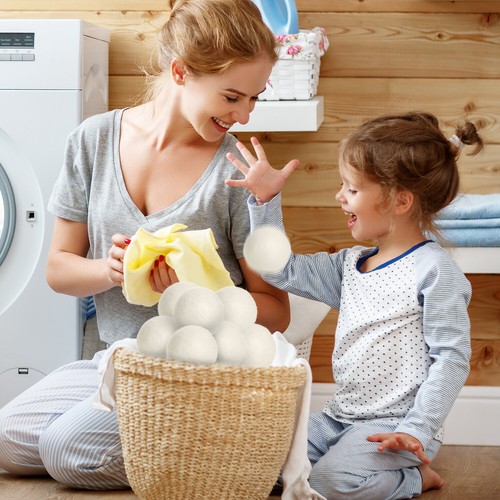 Wool Dryer Balls Natural Fabric Softener 100% Organic, Chemical Free! (4-6-8 Pk) - Picture 7 of 7