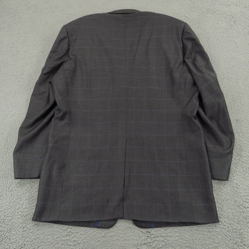 Traje Loro Piana 50L Super 120s Carbón Ventana Plisado Puños 38x34 Pantalón Foto 3 de 4