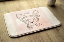 Non-Slip Bathroom Soft Rug Absorbent Bath Mat - 90x60 cm - Feces Sfinks