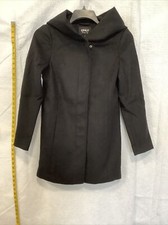 Only Womens Long Sleeves Hooded Onlnewsedona Chaud Black Trench Coat Size Xs