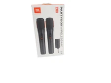 JBL Party Box Wireless Mic, 2X Digital Wireless Microphones - Black