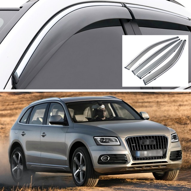 4x Car Window Vent Visor Deflector Shade Sun/Rain Guards for Audi Q5