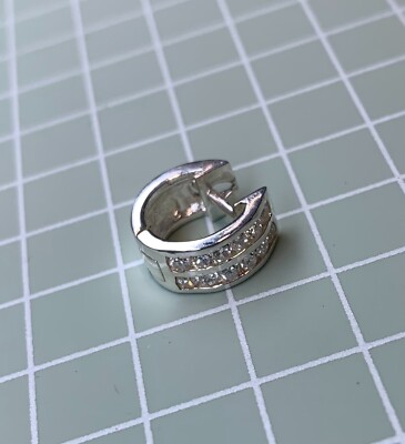 Qualität Huggle [ 925 Sterling Silber & Zirkonia] Stck 1 (13,63 mm)