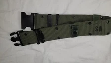 US Military Web Belt, Medium | OD Green, Black Buckle (NSN - 8465-01-322-1965)